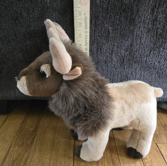 Aurora Miyoni ELK Big Realistic Plush Stuffed Buddy Brown & Tan - Picture 11 of 12